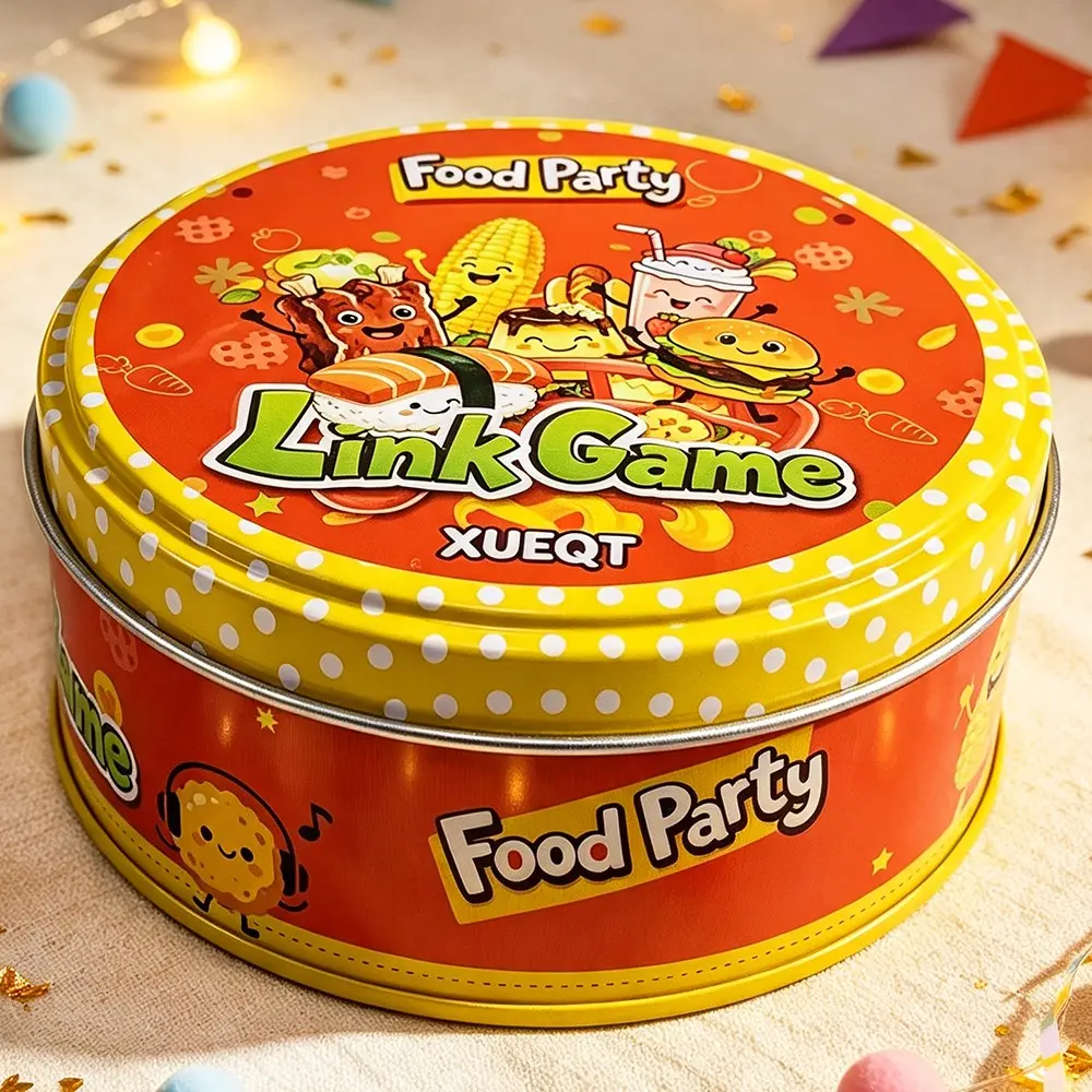 57 cards, a cute food matching game, a food party connection pattern matching card game - with user manual. Christmas and Halloween table icebreaker card game, suitable for family and friends gatherings as well as holiday parties, a holiday birthday gift.