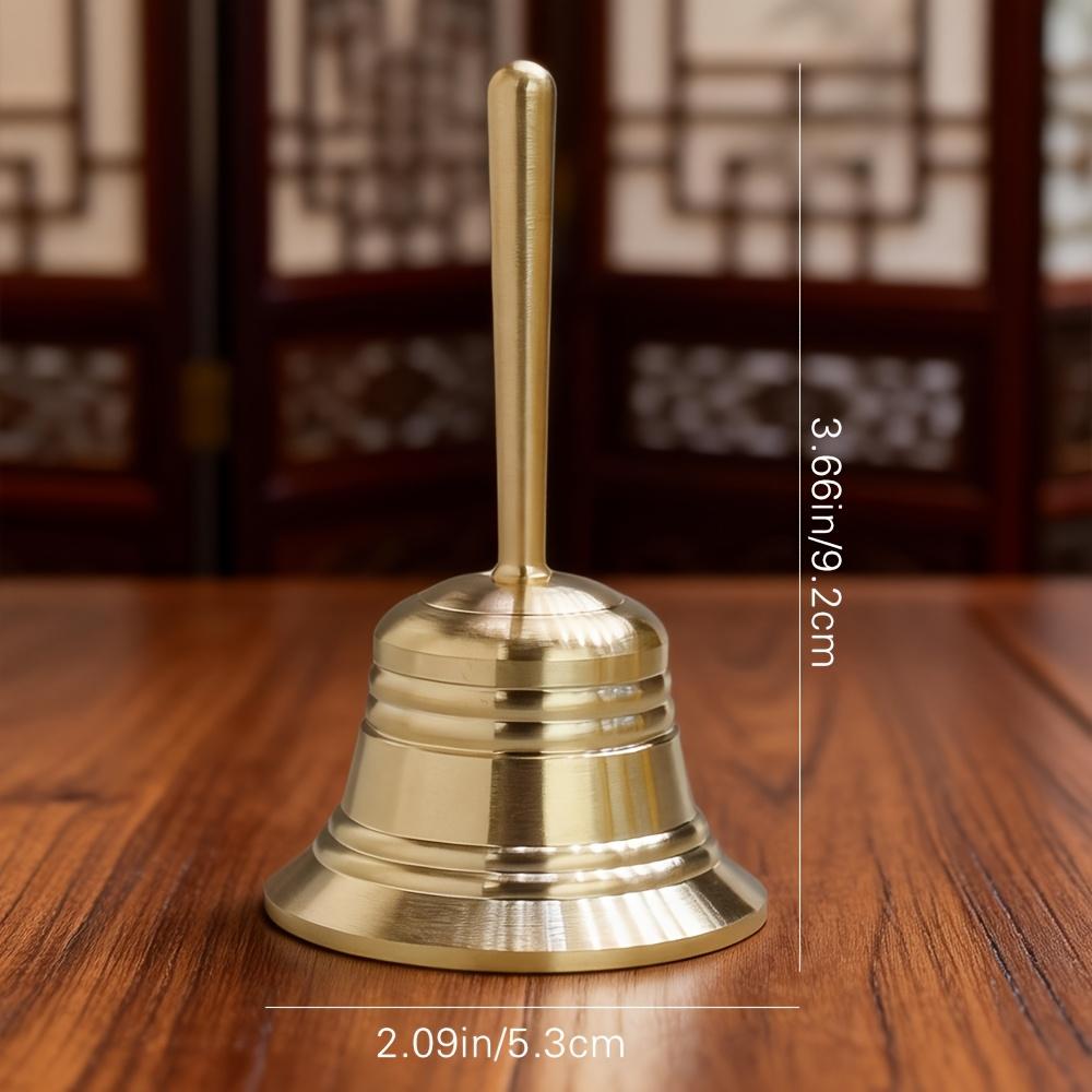 Brass Hand-Held Bells | Vintage Decorative Bells in VARIOUS SIZES, Handle Bells for Collectible Desktop Ornaments, No Electricity Required