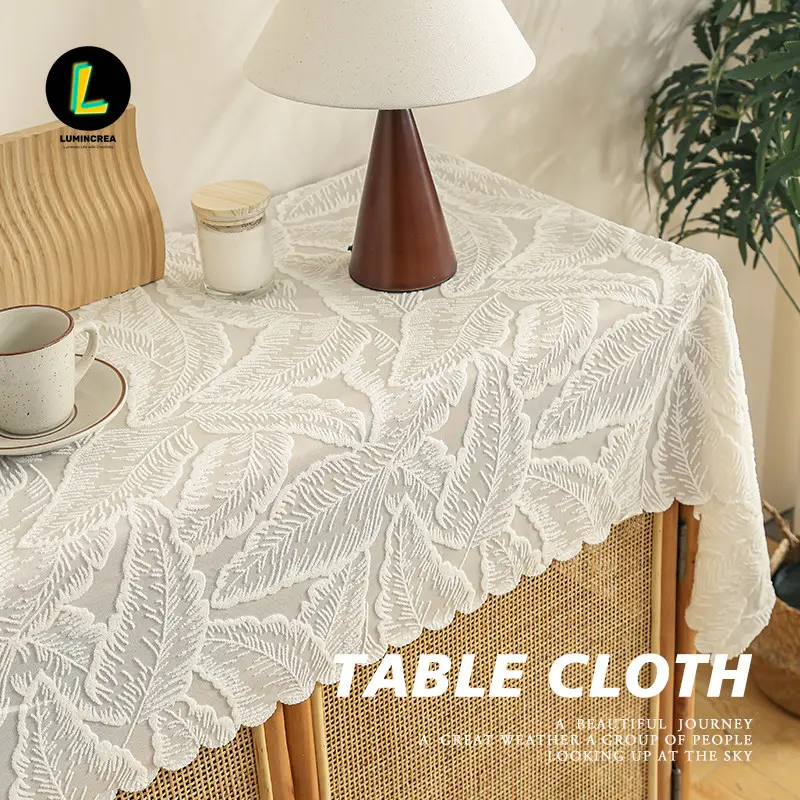 American Tablecloth Dust-proof Lace Table Flag Yarn Square Dining Table TV Cabinet Coffee Table Tablecloth Light Luxury French Romantic Cover