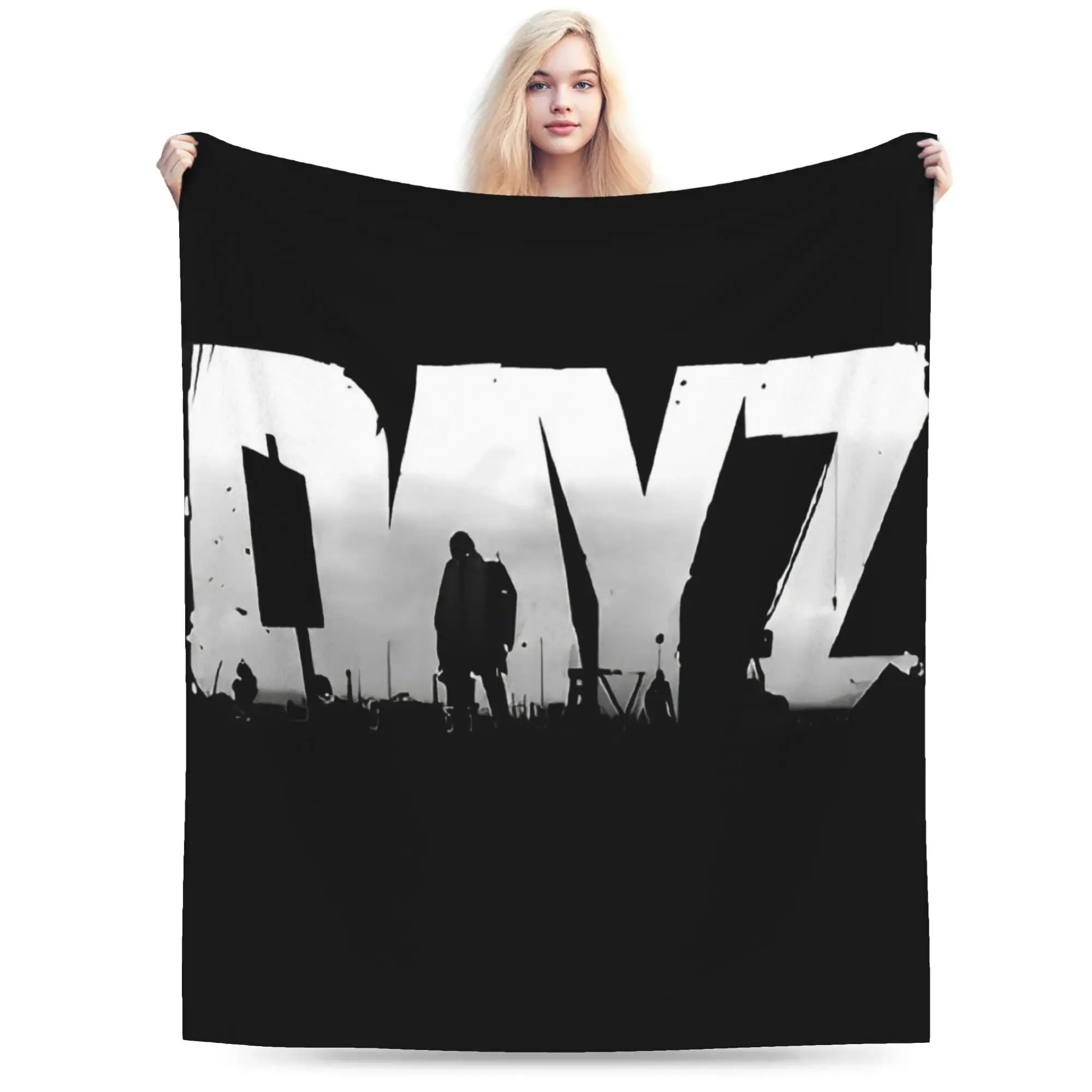 DayZ Gaming Throw Blanket for Gamers, Soft and Cozy Polyester Flannel, Lightweight Multi-Size Decor for Bed or Sofa