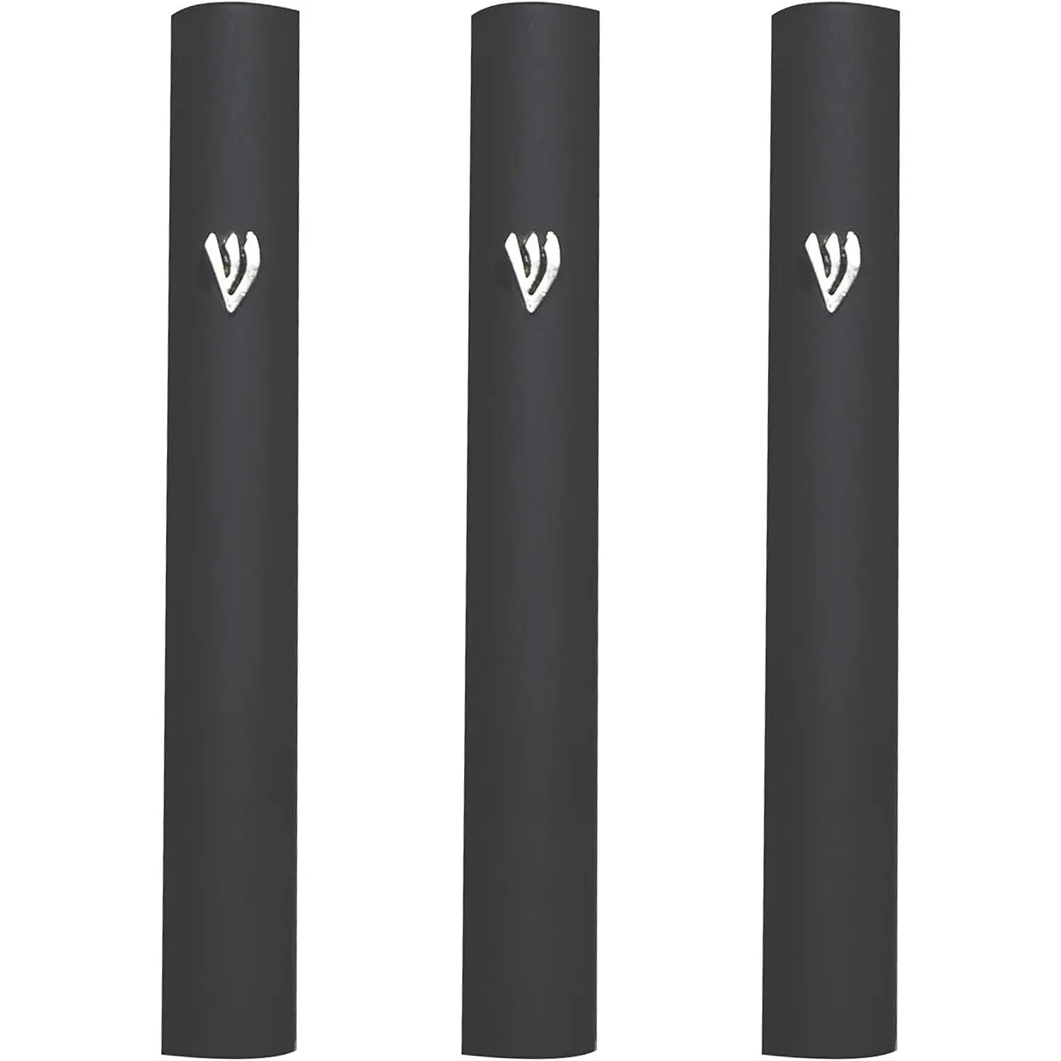 3-Piece Aluminum Door Mezuzah Cases Special Profile No Holes 5-Inch 12cm Hebrew Parchment Scroll Holder Boxes