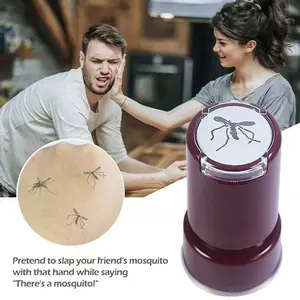 Viral Realistic Self-Inking Dead Mosquito Stamp, Funny Fake Insect Prank Toy, Long Lasting Mini Portable Novelty Gag Gift for April Fools Day Office Friends Outdoor Camping Pranks