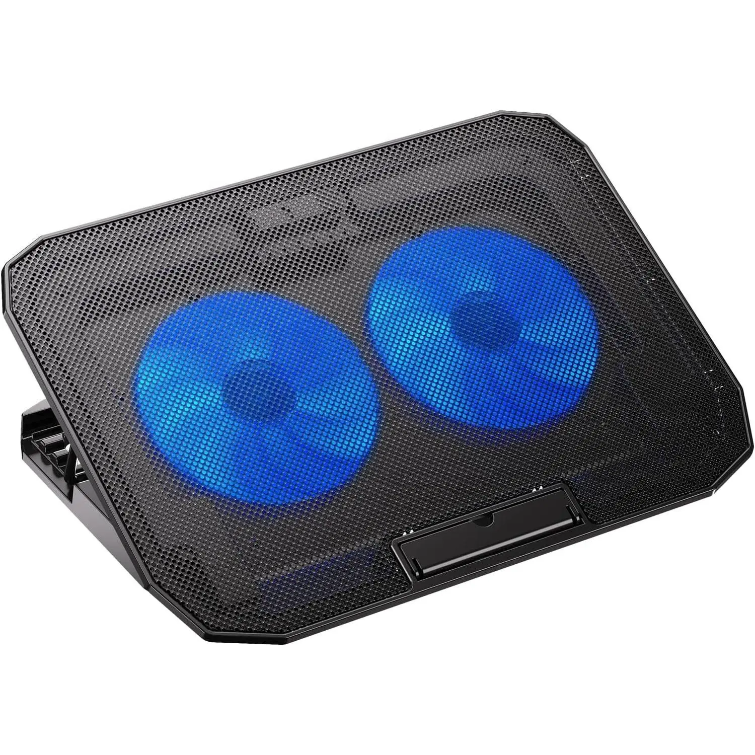 Ultra Slim Laptop Cooling Pad with 2 Quiet Big Fans, 5 Height Adjustable  Stand, Portable Cooler for 10-15.6 Inch Laptops, Speed Control and 2 USB Ports