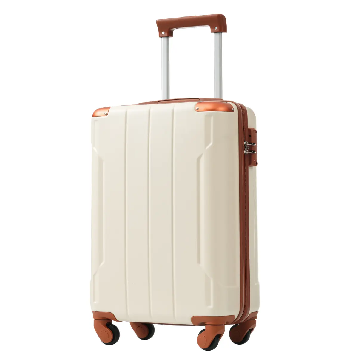 Luggage Hardshell Suitcases Carry-On Luggage with Wheels,ABS Expandable and Lightweight, TSA Lock, Spinner Wheels, Suitcase with Corner Guards