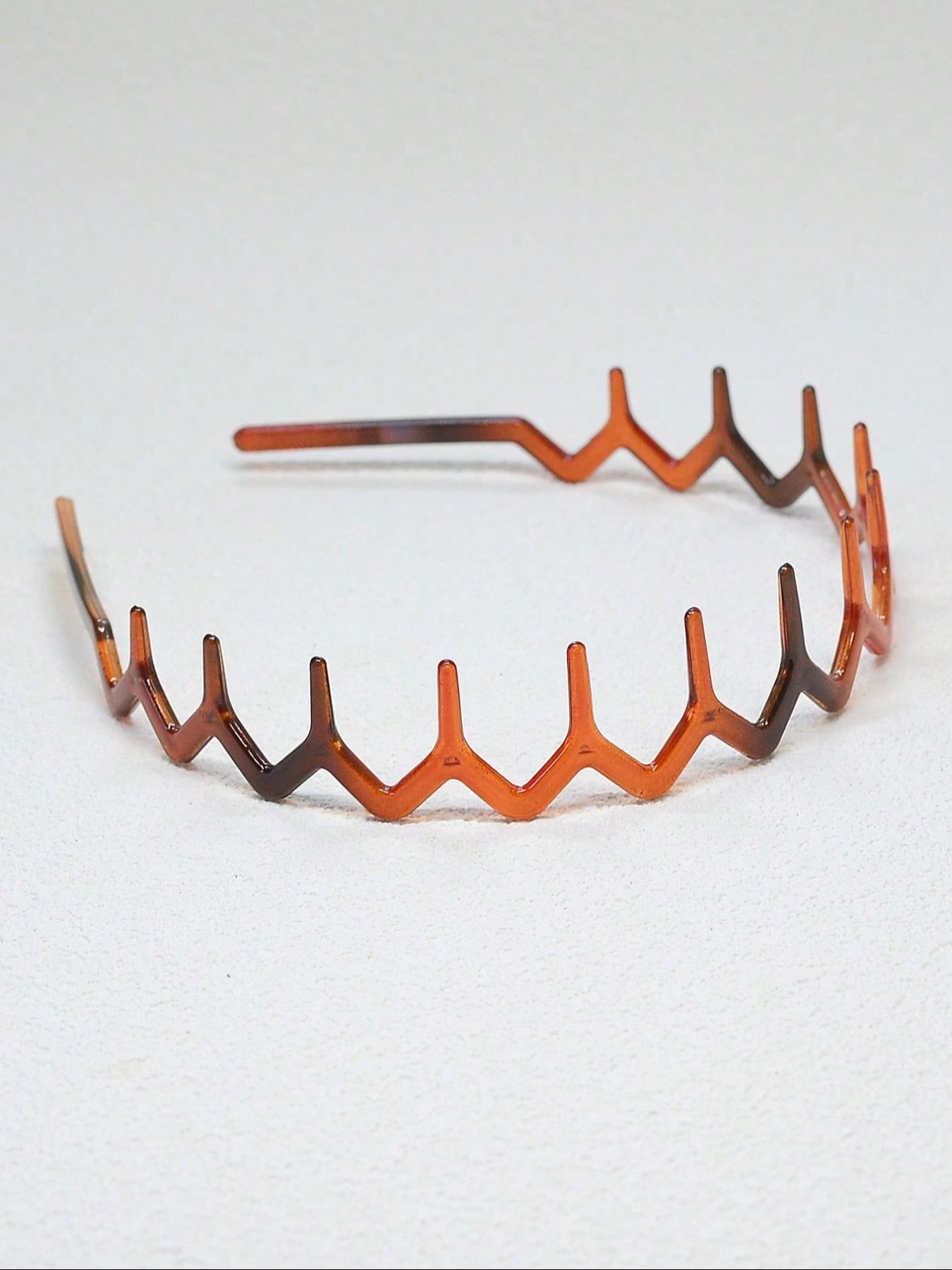 Wave Design Hair Hoop, Casual Versatile Hair Accessories for Women & Girls, Minimalist Headwear Suitable for Thick Hair, Zigzag Headband, Zig Zag Headbands