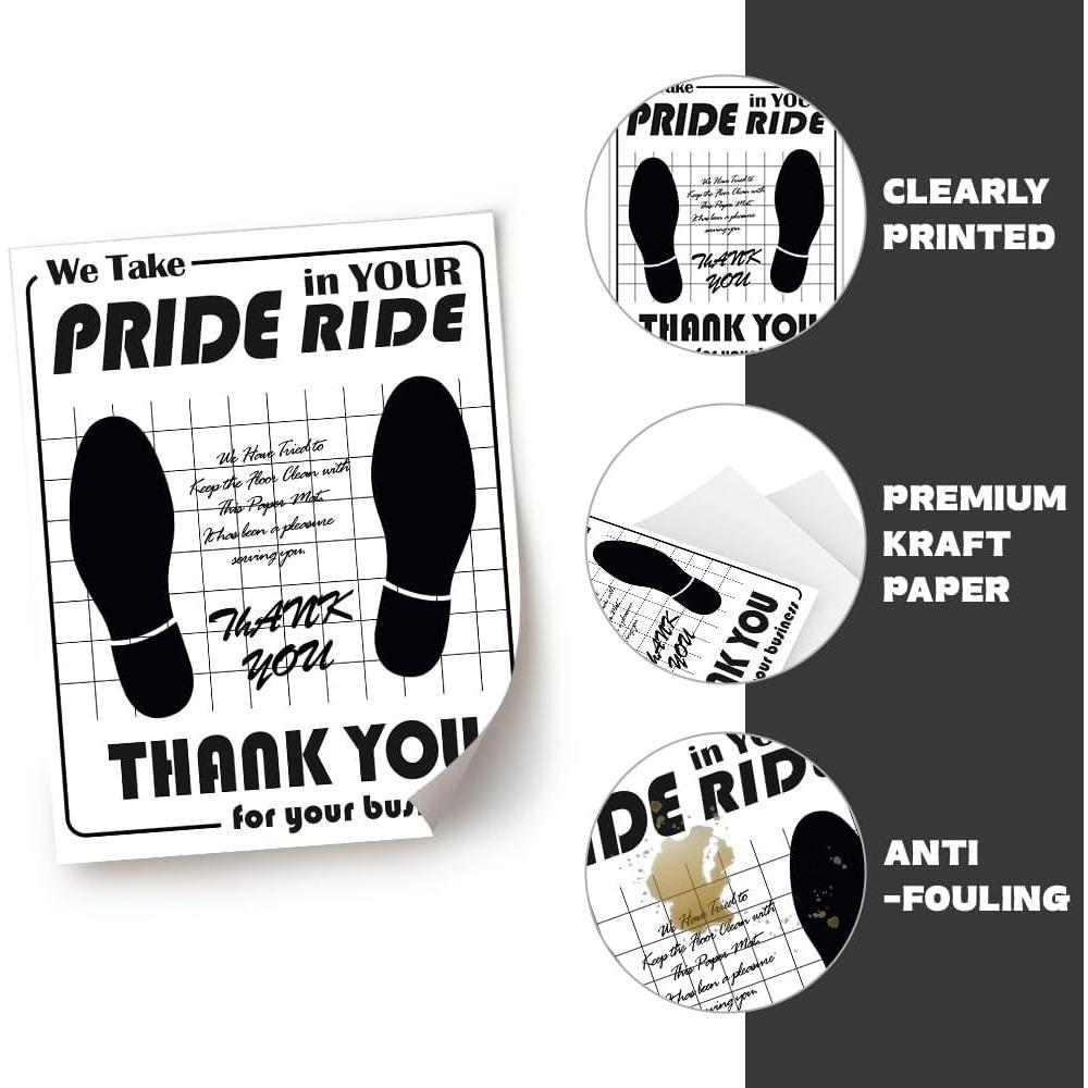 100 count Paper Floor Mats for : Disposable Floor Mats Detailing Automotive Mat Covers Protector 100 count Paper Floor Mats for : Disposable Floor Mats Detailing Automotive Mat Covers Protector