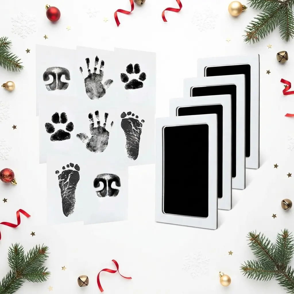 Ink-Free Thermal Printer Set of 4 for Kids – Magic Drawing Printer with Paper, Portable Contactless Mini Printer, Birthday Gift