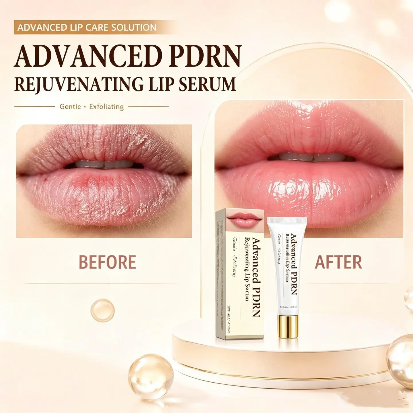 Advanced Pdrn Lip Essence Serum, Revitalizing Lip Care Formula, High-Quality Moisturizer for Lips, Enhances Lip Health & Appearance, Moisturizing Lip Serum