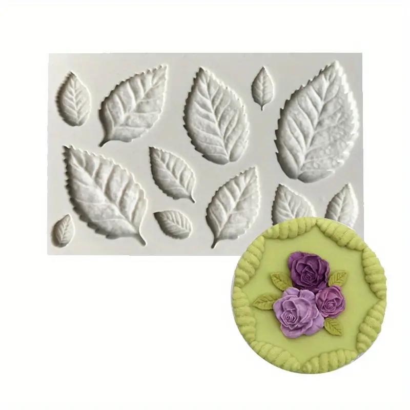Leaf Shaped Silicone Mold, 2 Counts/set 3D Leaves Shaped Multi-purpose Cake Baking Mold, Candy Chocolate Fondant Paste Making Mold, DIY Cake Baking Mold, Baking Supplies, Baking Tools, Kitchen Gadgets, Kitchen Accessories