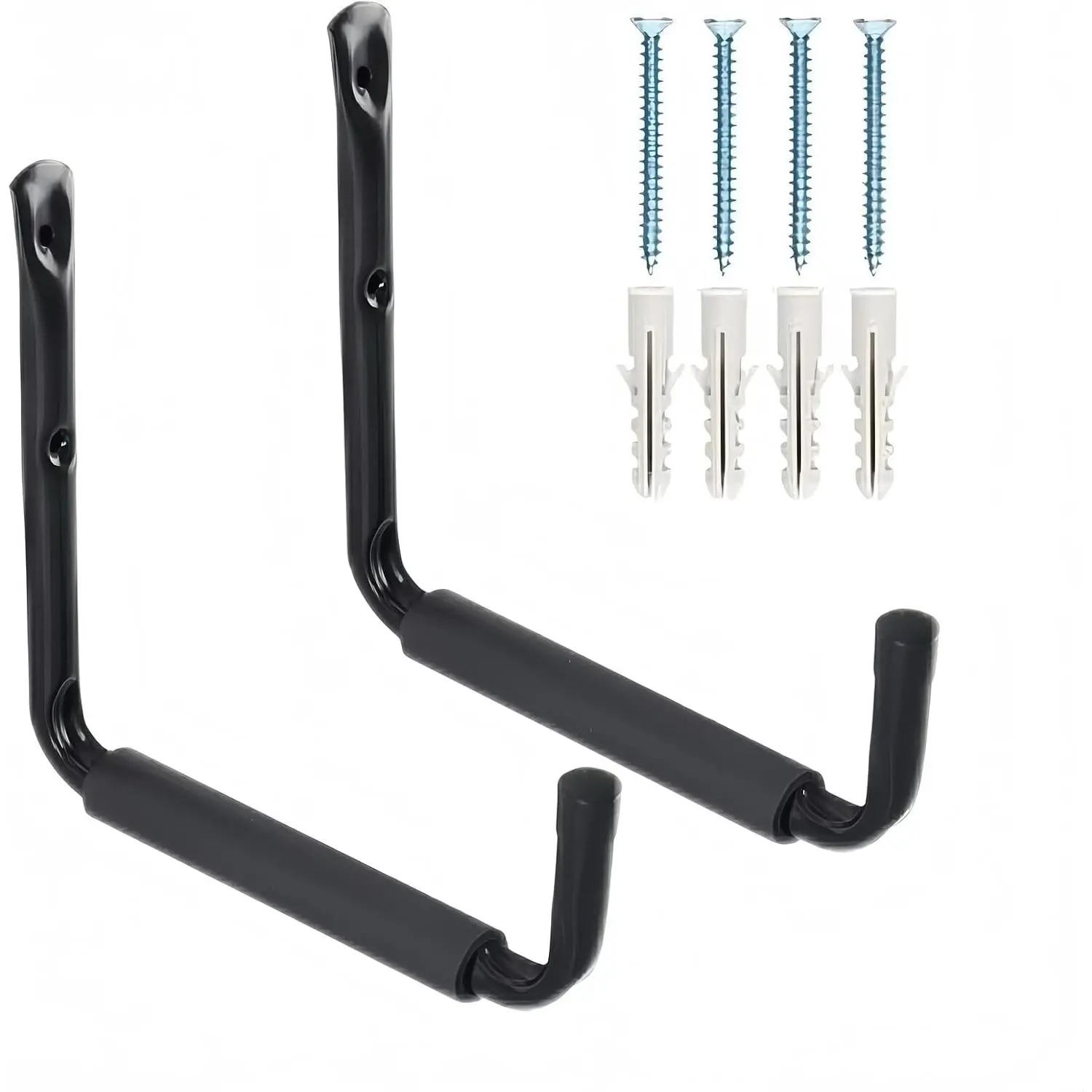 2Pack Garage Storage Ladder Hook, Suitable for Kayak Hangers for Garage wall, Heavy Duty Hooks for Hanging 50 lbs
