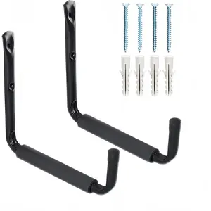 2Pack Garage Storage Ladder Hook, Suitable for Kayak Hangers for Garage wall, Heavy Duty Hooks for  50 lbs