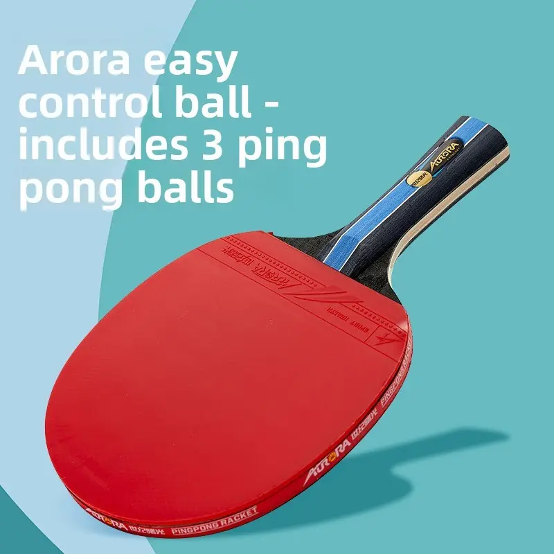 Table Tennis Set, Table Tennis Equipment Includes 3 Balls and 2 Paddles, Complete Game Kit for Beginners and Enthusiasts, Ideal for Home and Outdoor Use