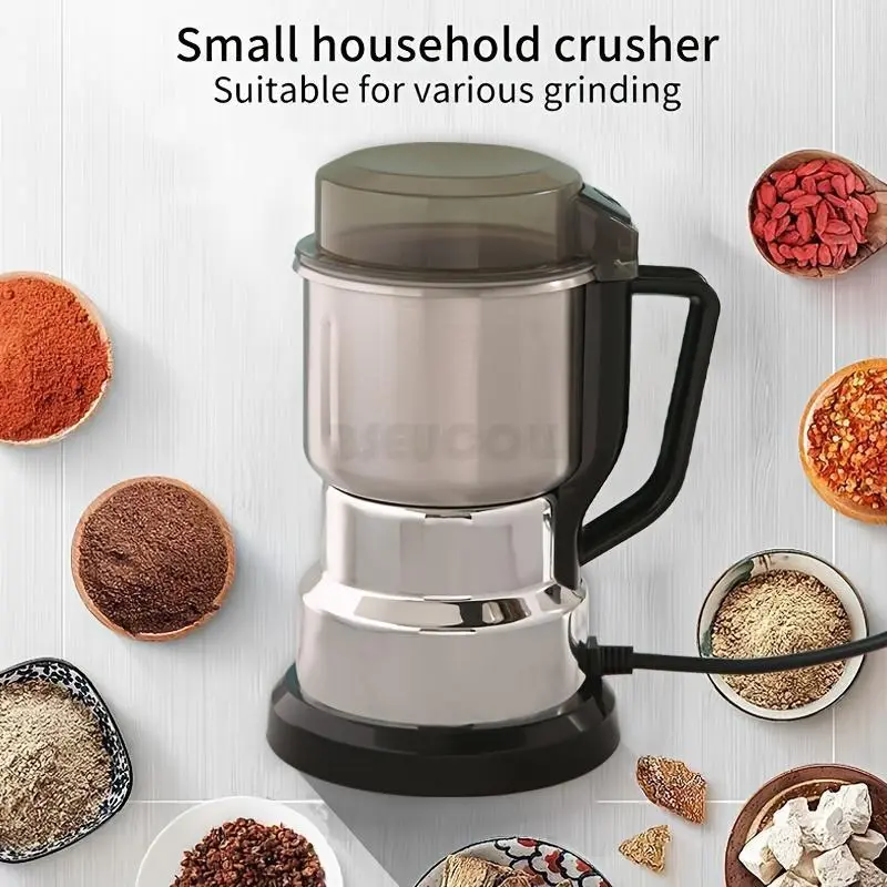 BSEUCOLL 300W Electric Coffee Grinder - Fast Grinding Coffee Equipment, Compact Portable Kitchen Supplies for Beans, Spices, Multi-Function Ultra-Fine Powder Grinder Food Processor Mixer