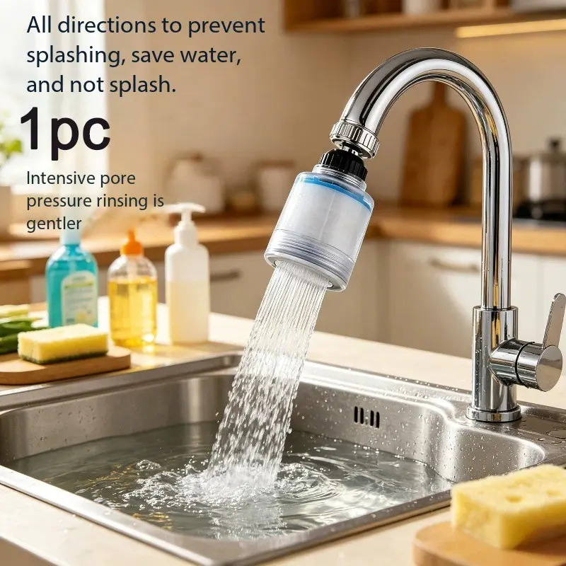 Universal Faucet Water Filter, Multi-Layer Tap Water Purifier, Kitchen Sink Dual Use, Easy Installation, Health Protection