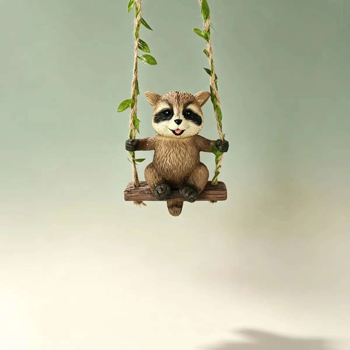 Cute Bear Swing Resin Ornament, Nordic Style Creative Garden Decor, Outdoor Patio Tree Hanging, Gardening Gift for Courtyard Lovers