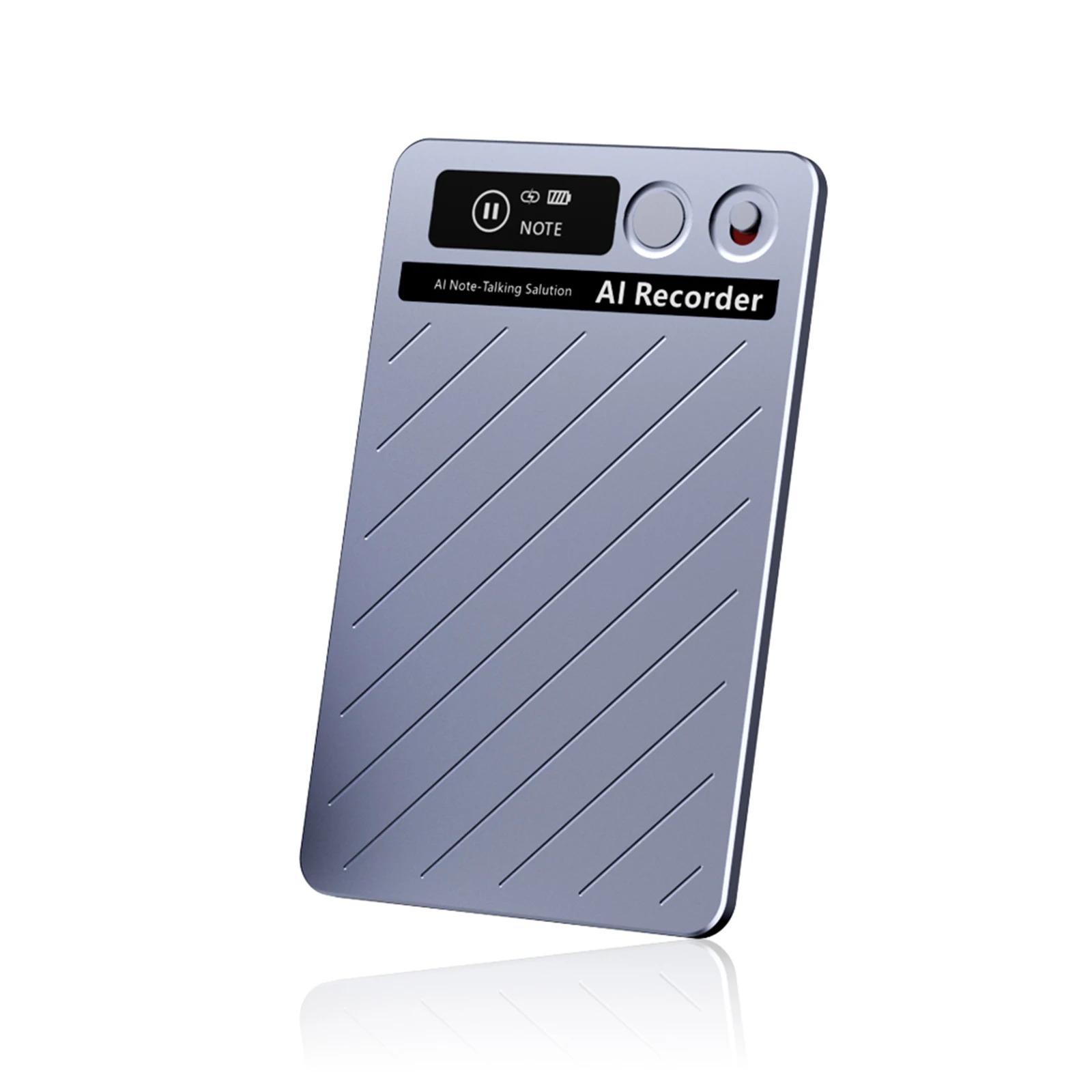 AI Voice Recorder with Real-Time Transcription & Translation Audio Recording Device App Control for Lectures Meetings Calls