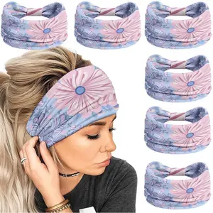 Women's 6Pcs Claw-Shape Thick Non-Slip Elastic Headbands, Stretchable Hair Accessories for Sports & Daily Casual Styling, Headband