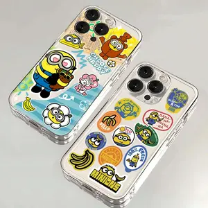 Cute Funny M-Minions Phone Case For iPhone 17 16 15 14 13 12 11  Pro Plus ProMax  soft TPU Cover