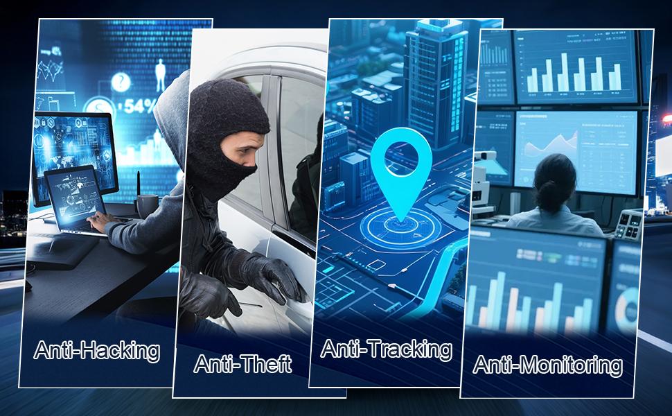 2 Pack Faraday Bag for Car Keys, Key Fob Protector Shielding Cage, Anti-Theft Faraday Pouch, Car RFID Signal Blocking Case, Anti-Hacking Blocker, Car Accessories(Red-line, M)