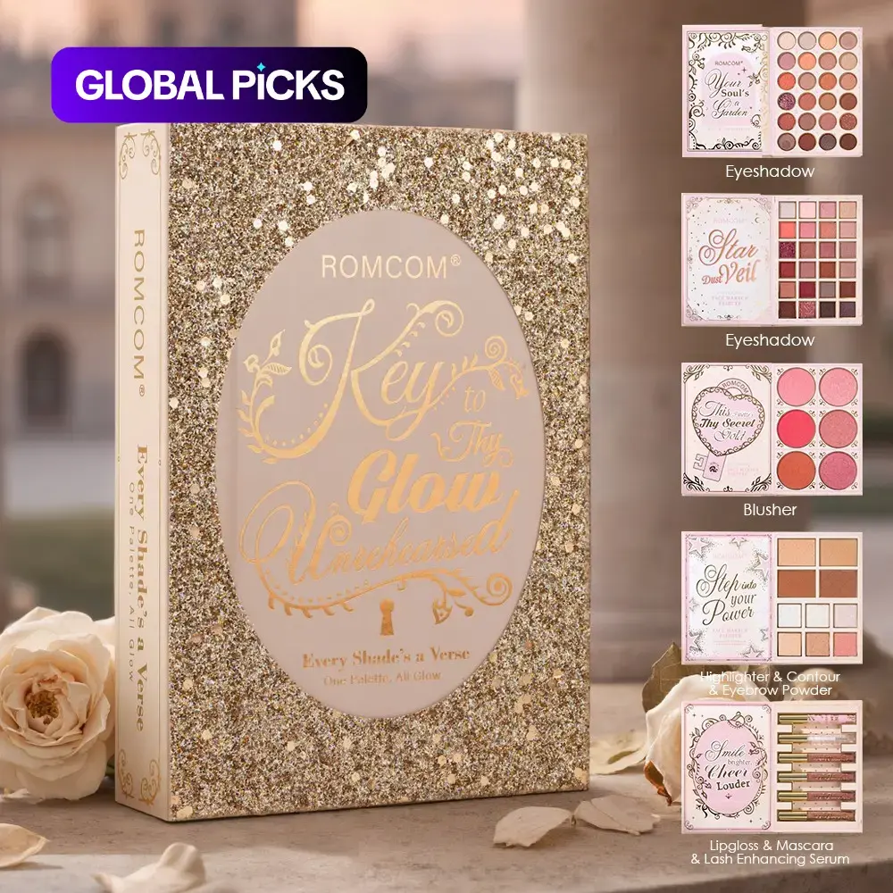 Five-Layer Makeup Box, Ultimate All-in-One Cosmetic Palette with Mascara, Eyeshadow, Blush, Contour, Brow Powder, and Lip Gloss, Professional Makeup Set #GLOBAL PICKS