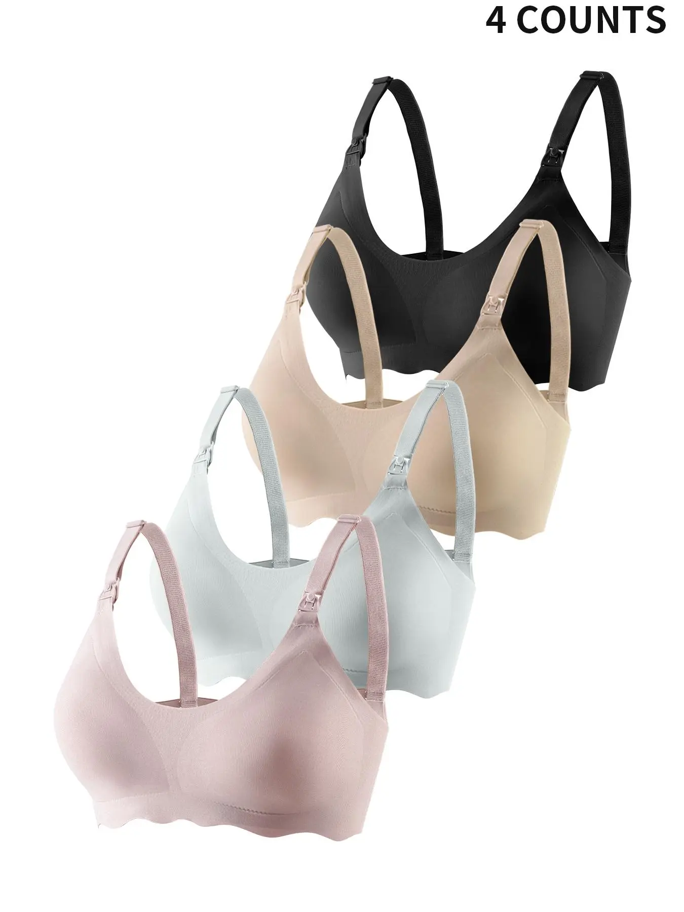 Maternity Wireless Bra, Adjustable Strap Nursing Bra, Women's Pregnant Maternity Underwear for Postpartum, Pregnancy Bra for Breastfeeding, Seamless Maternity Bra, Maternity Bras for Breastfeeding