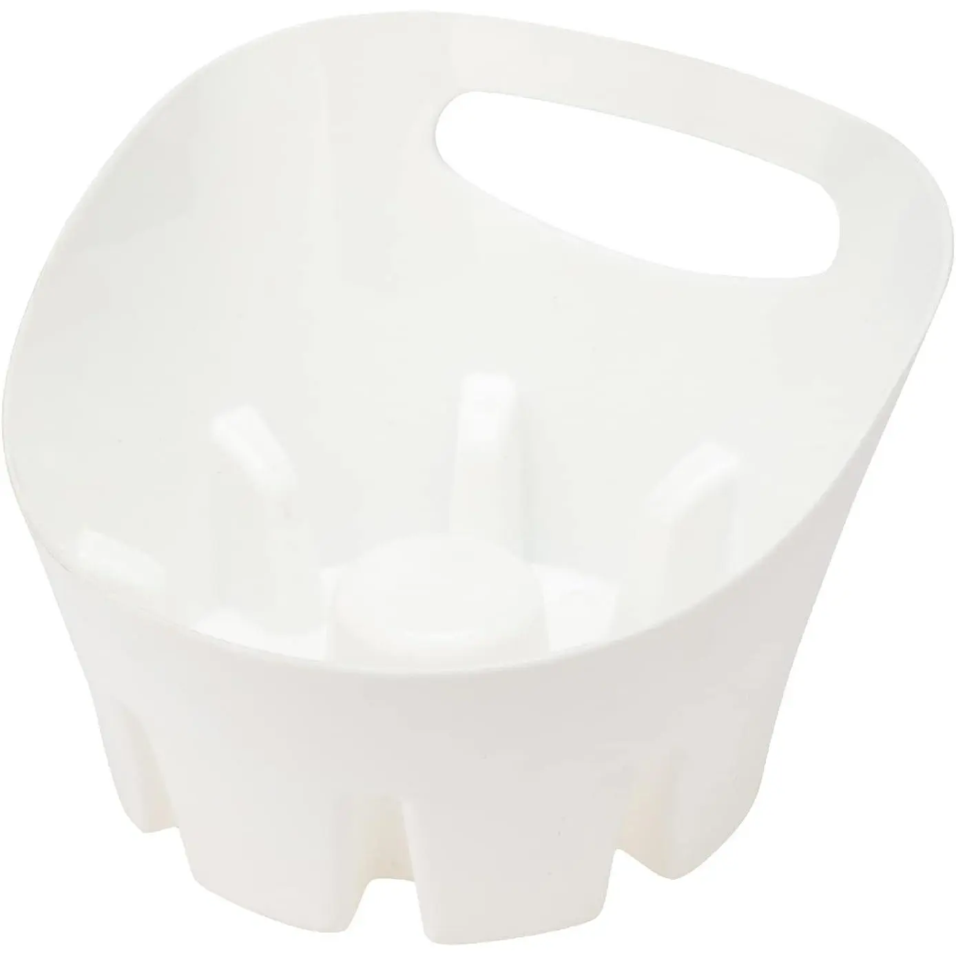 White Plastic Drip Tray for Toilet Plunger