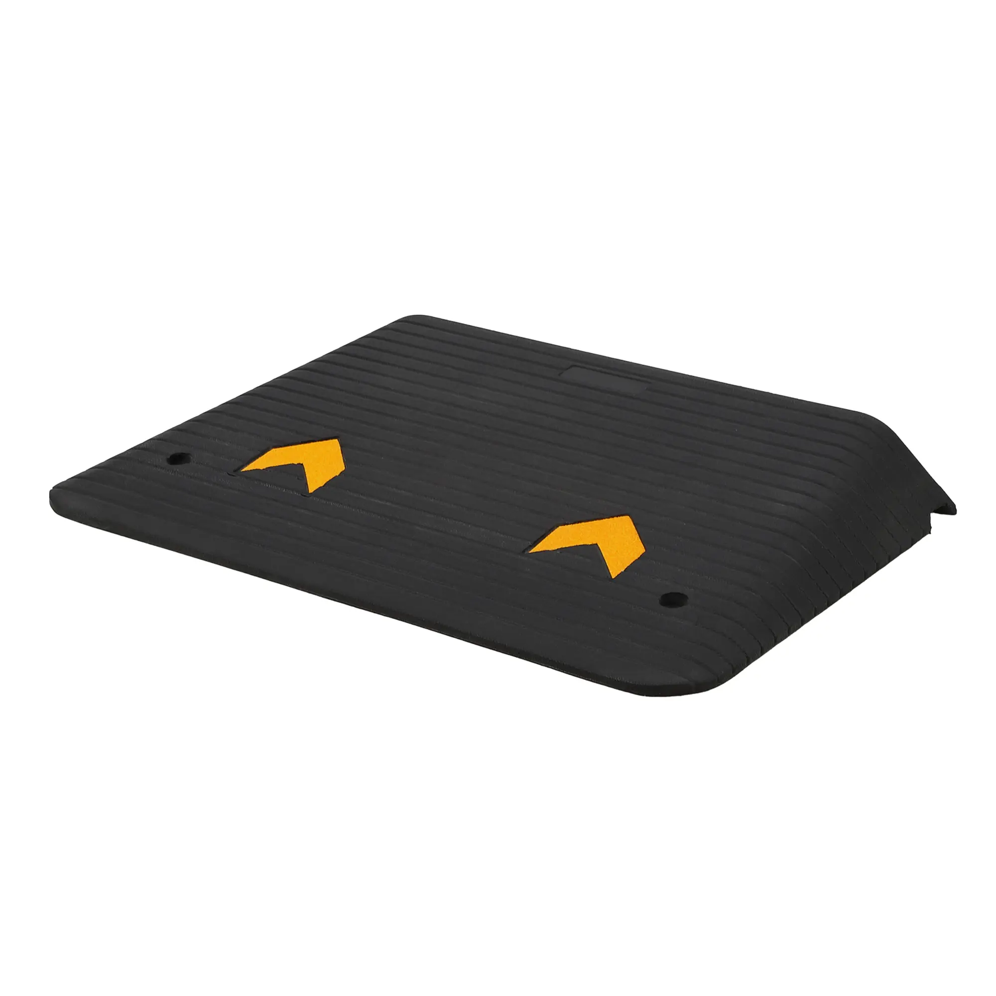 Heavy-Duty Rubber Driveway Curb Ramp – 4.3" Rise Threshold Ramp with Non-Slip Surface – 55,000 lb Capacity – For Trucks, SUVs, Wheelchairs & Mobility Equipment – 2 Pack