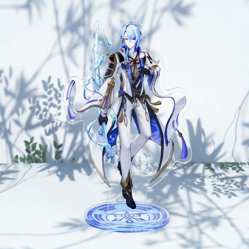 Game Impact New Stand Figure Acrylic Yelan Chevreuse Navia Xiao Cosplay Model Plate Desk Decor Fans Friend Gift
