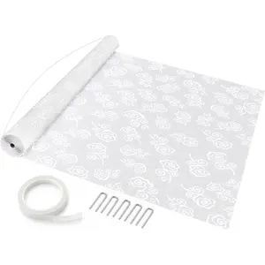 Thickened White Aisle Runner Carpet for Indoor Outdoor Wedding Ceremony Church Decorations, Also Suitable for Halloween Parties, 3x50Feet (Rose)