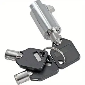 Universal Vending Machine Security Lock Kit, Tubular Lock Core with Matching Keys, Reliable Access Control Solution for Vending Machines
