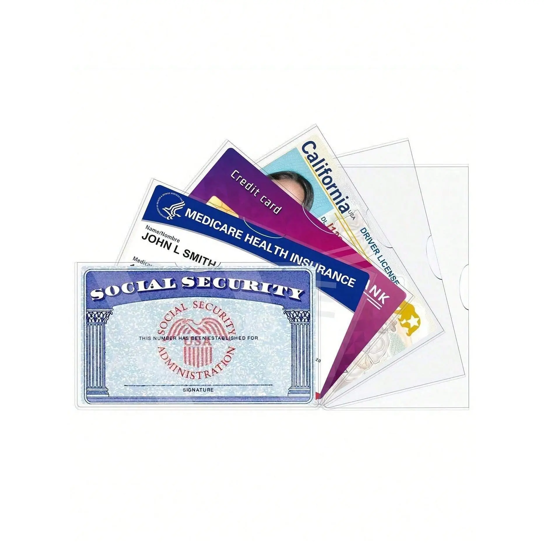 Back to School Plastic Card Holders, 10pcs PVC Waterproof Sleeves - Thick, Tear-Resistant, Soft, Transparent, Writable, 1 Size for Student ID, Credit Cards, Back To School Haul, One Size