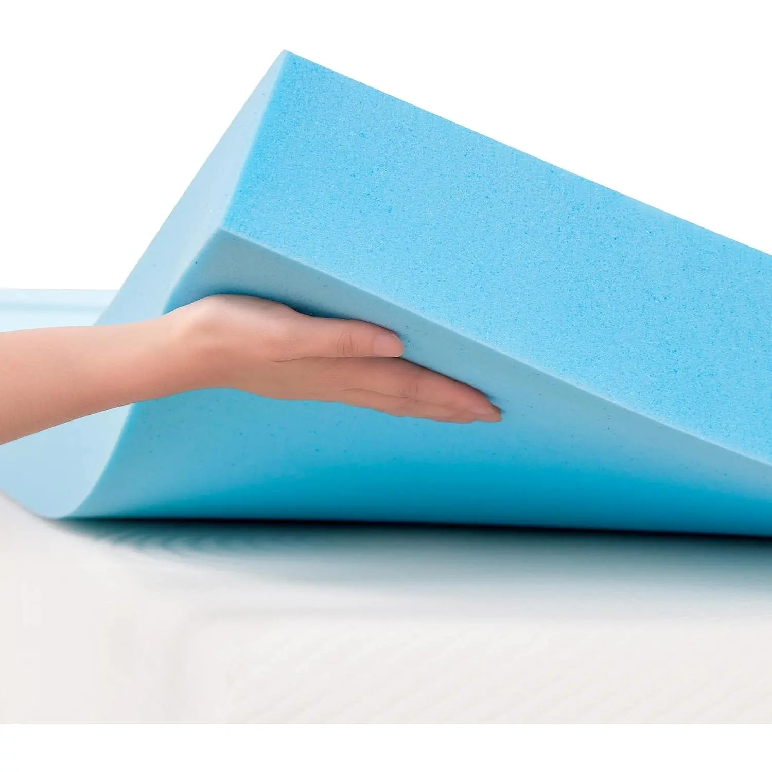 4 Inch Mattress Topper Memory Foam Twin XL Mattress Pad Bed Topper Ventilated High Density Pad, CertiPUR-US Certified, Medium Firm