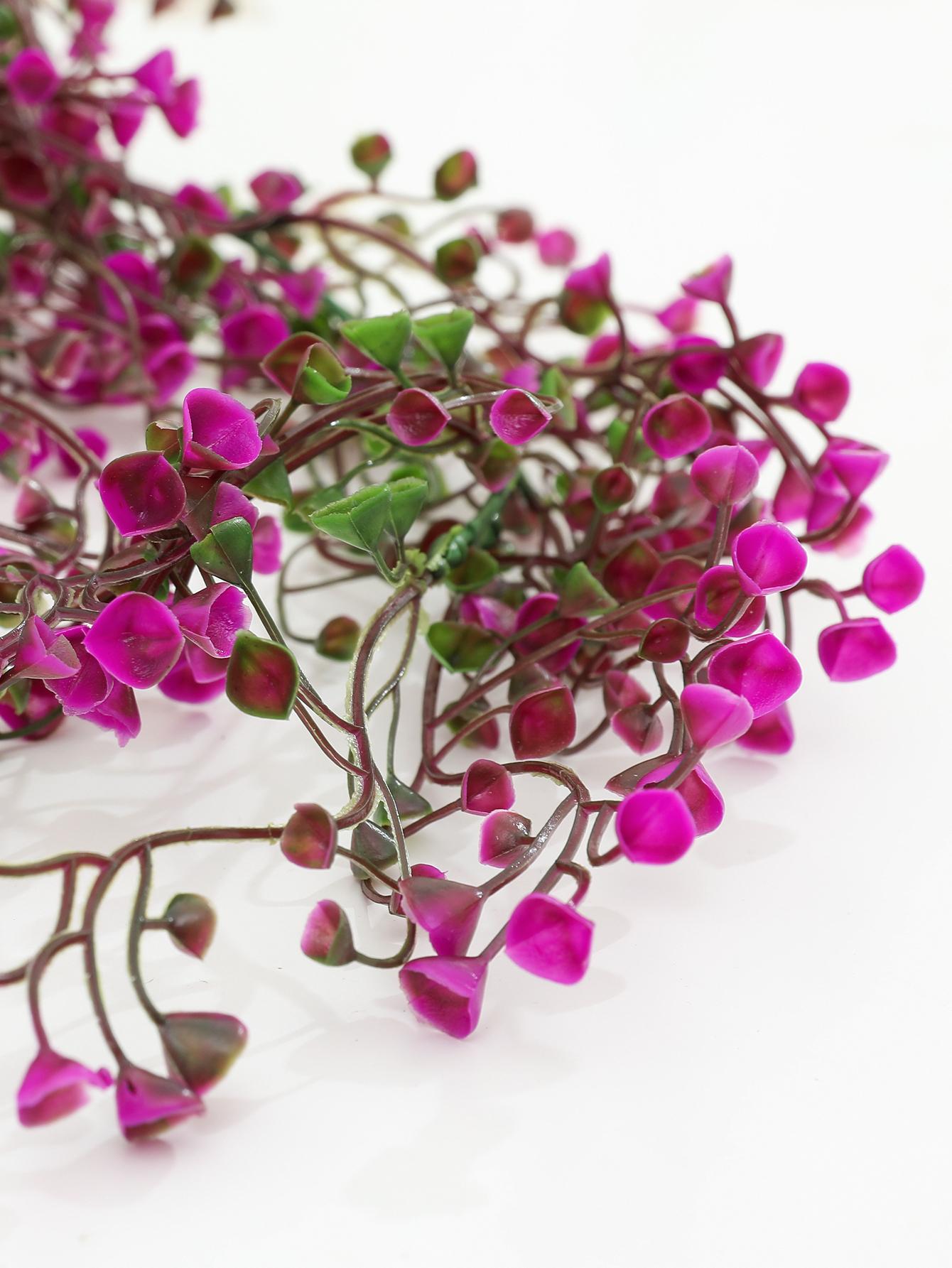 Simulated Orchid Vine Green Yellow Purple Fake Plant Wall Hanging Basket Flower Wedding Home Garden Decoration Aitificial Rattan Decorative Fruit