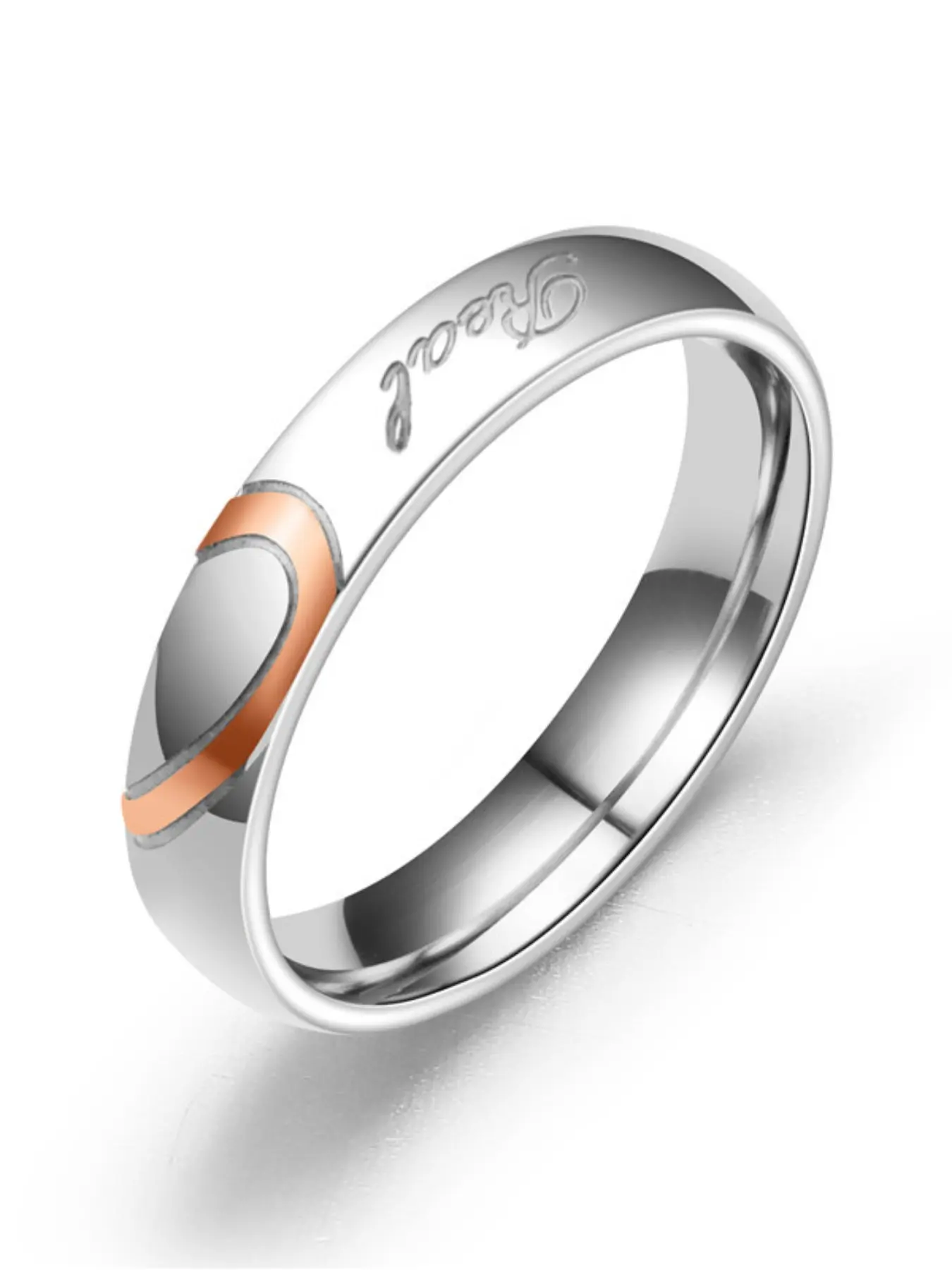 Personalized Couple Rings, Engraved Name Jewelry, Engravable Name Ring, Hypoallergenic Metal, Wedding Anniversary Gift, Romantic Accessories