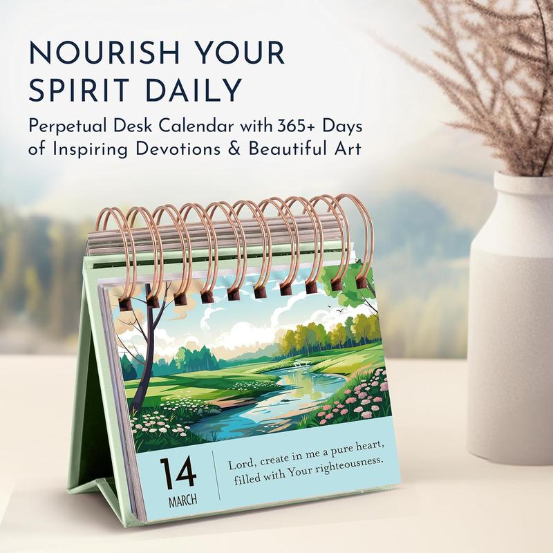 Inspirational Desk Calendar with Prayers, Blessings, and Devotions  Christian Gifts, Religious and  Gifts for Women, Christian Desk Decor, Inspirational Gifts
