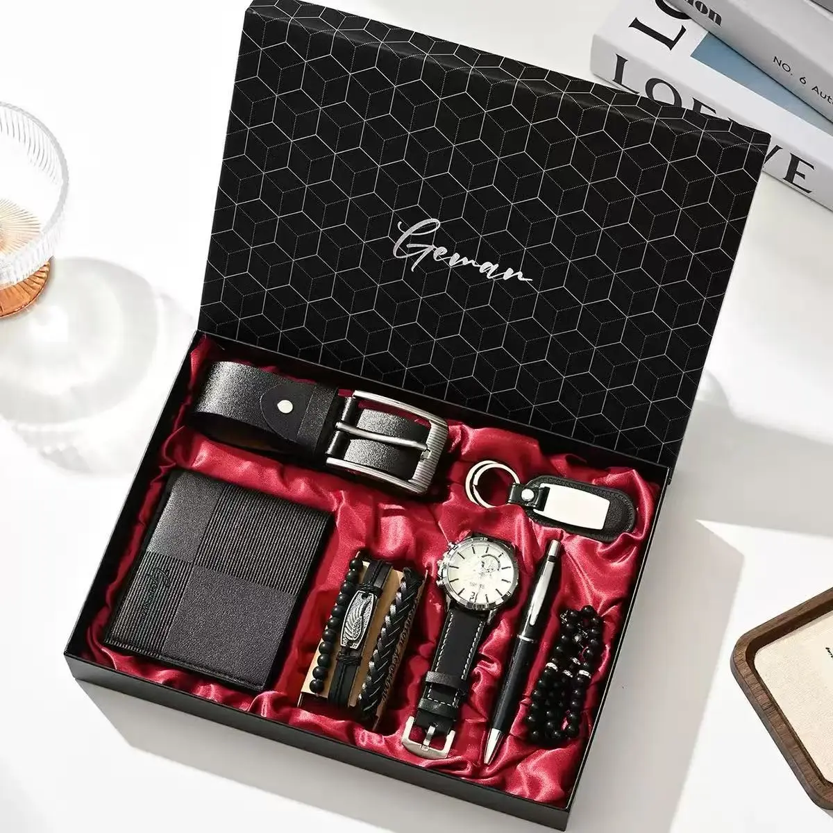 New Men's Business Gift Set, and Options, Silk Lining Box, Ideal for Birthday, Anniversary, Holiday Gifts