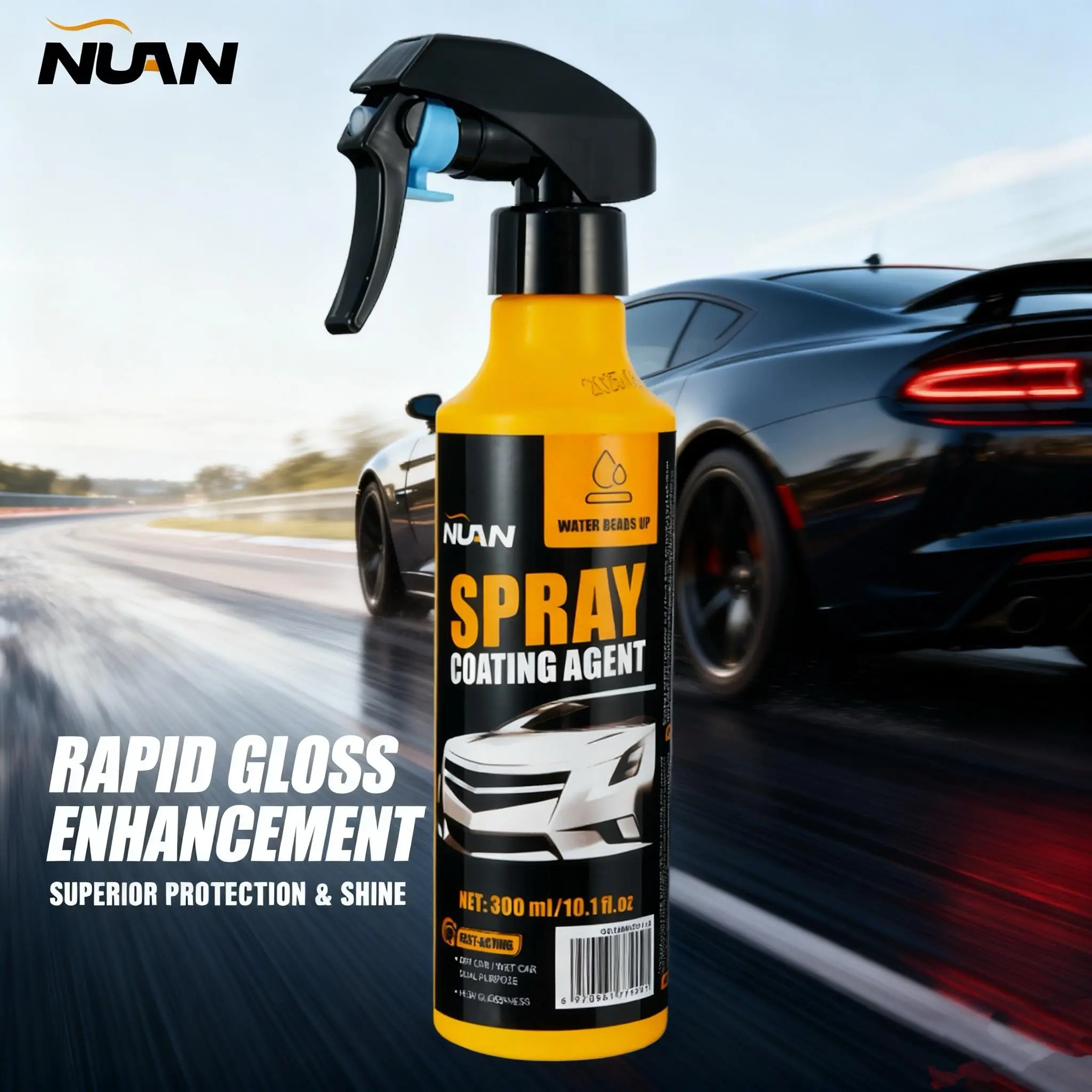 Spray coating agent；NUAN nano car coating sprayNUAN nano car coating spray-Spray Coating Agent, Water-Repellent, Stain-Proof & Stunning Reflections, Festive Eye-Catcher