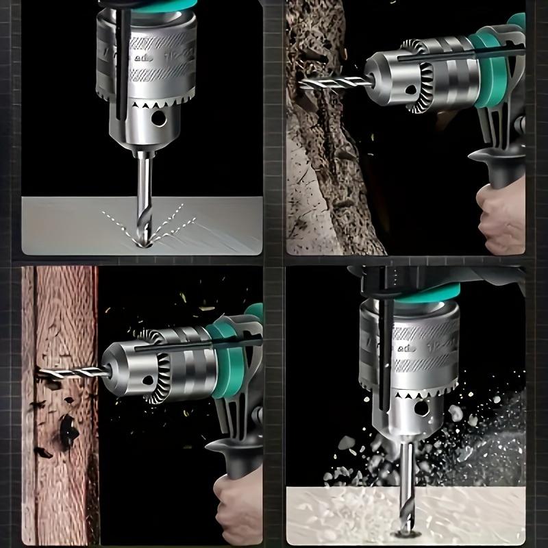 Multifunctional Electric Hammer Drill Set Impact Drill with Adjustable Speed Built-in Drill Bits for Woodworking Home Installation Concrete Tile Wall Stone Power Tool