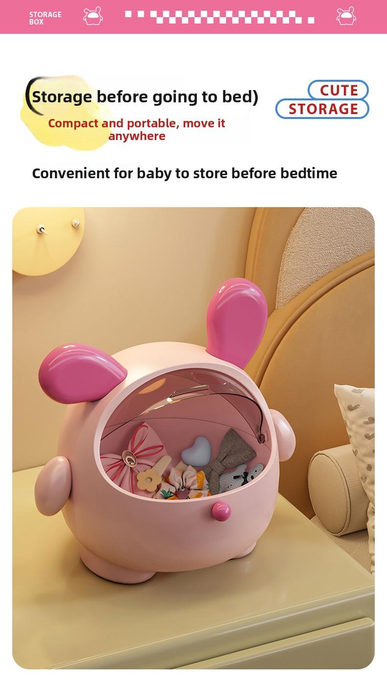 Cute Desktop Pet Christmas Candy Box Cartoon Decoration Dustproof Flip-Top Bedroom Hair Rope Jewelry Storage Box