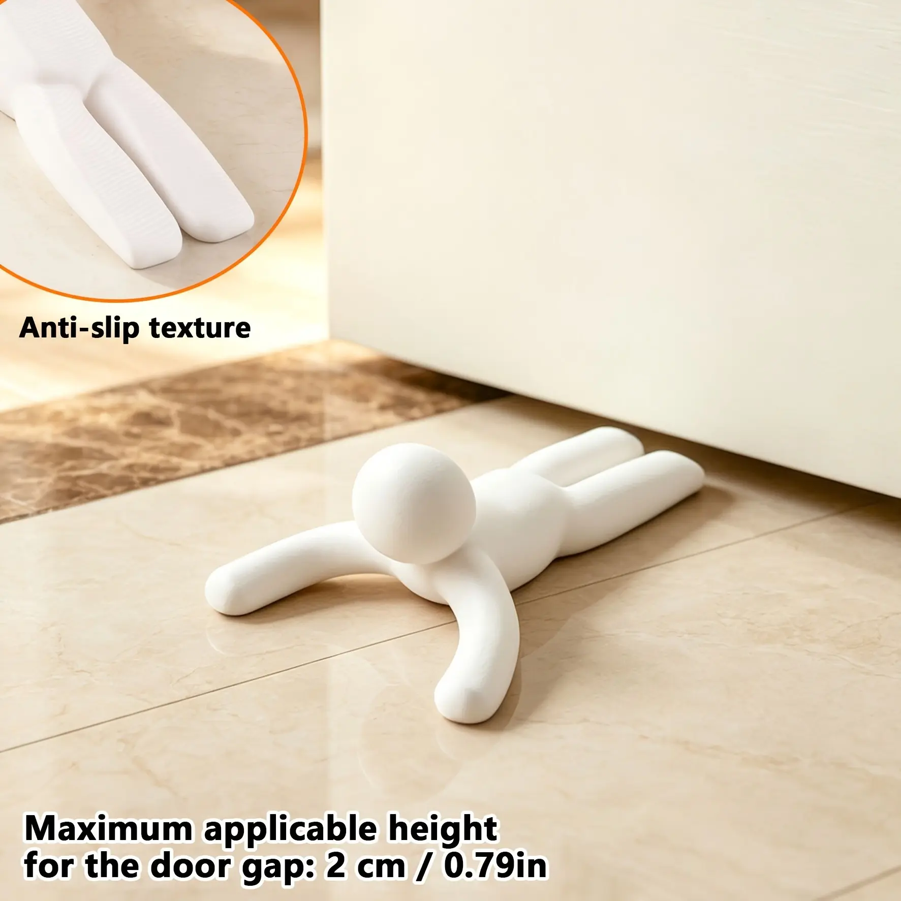 Funny Creative Door Stopper, DIY Color, No Drilling, Non-Slip, Home Safety, Bedroom/office Decor, Daily/festival Decoration