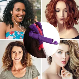 18-Piece No Heat Curling Iron Set, Spiral Hair Styling Kit for Most Hairstyles, Easy-To-Use Hair Accessories, Perfect for Daily Use
