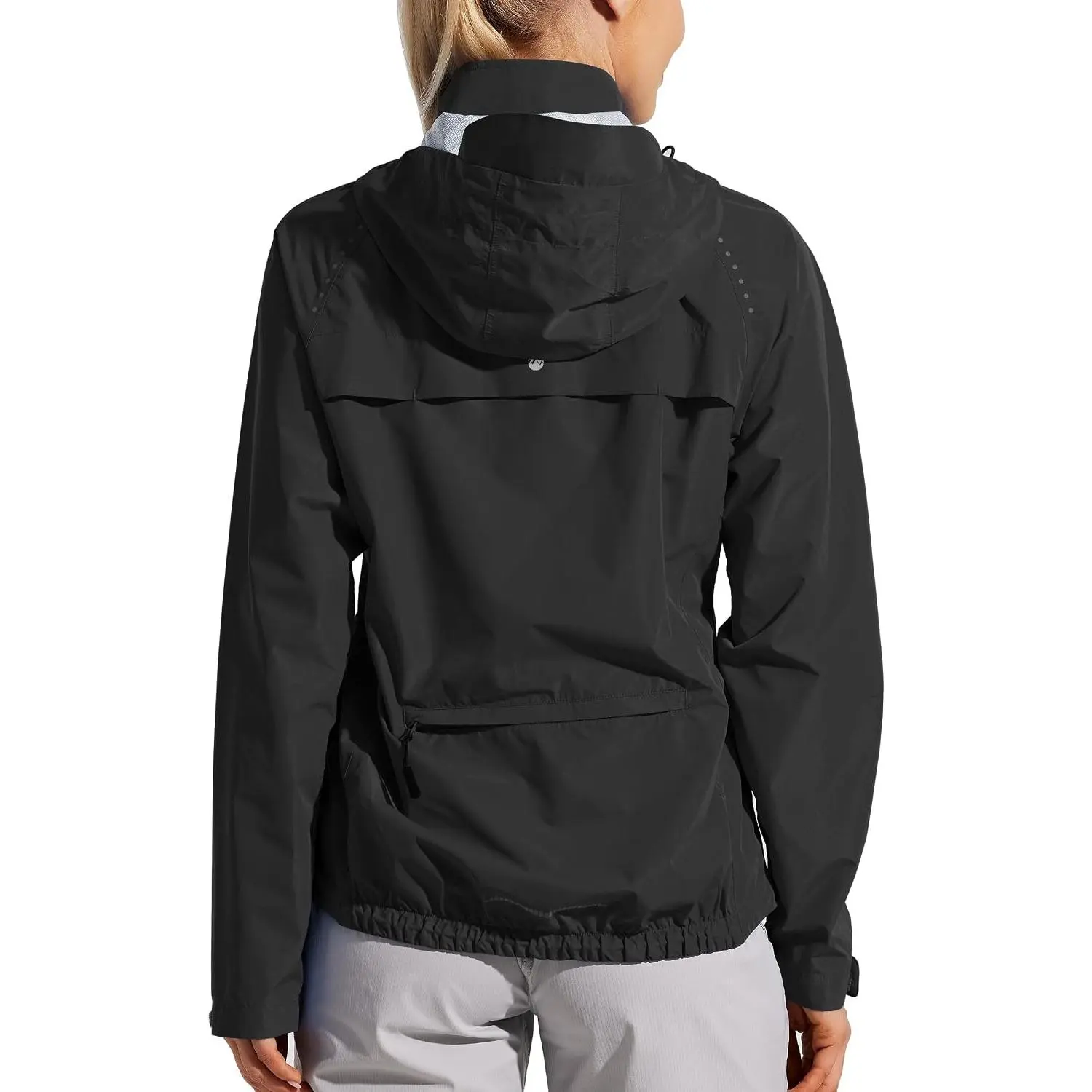 Women's Cycling Running Jackets Rain Windproof Jackets Lightweight Windbreaker Bike Hiking Jacket Packable Hooded