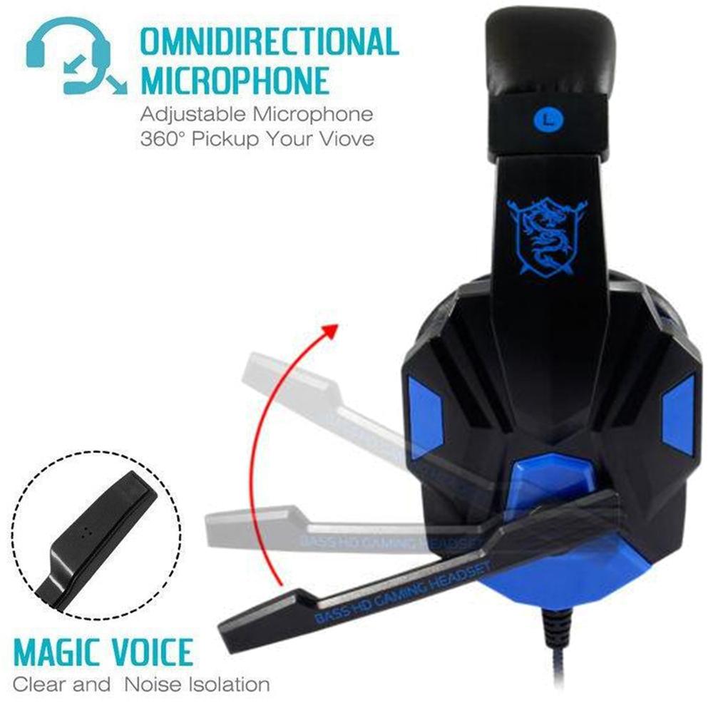 Rechargeable Bluetooth Surround Soundbar Wired Gaming Headsets with 120° Adjustable Noise Cancelling Microphone for PS4 PS5 Xbox Smartphone Laptop High-fidelity HD Microphone Ultra-low Bass Comfortable Design 40mm Speaker 20-20,000hz Frequency Range Rechargeable Bluetooth Surround Soundbar Wired Gaming Headsets with 120° Adjustable Noise Cancelling Microphone for PS4 PS5 Xbox Smartphone Laptop High-fidelity HD Microphone Ultra-low Bass Comfortable Design 40mm Speaker 20-20,000hz Frequency Range