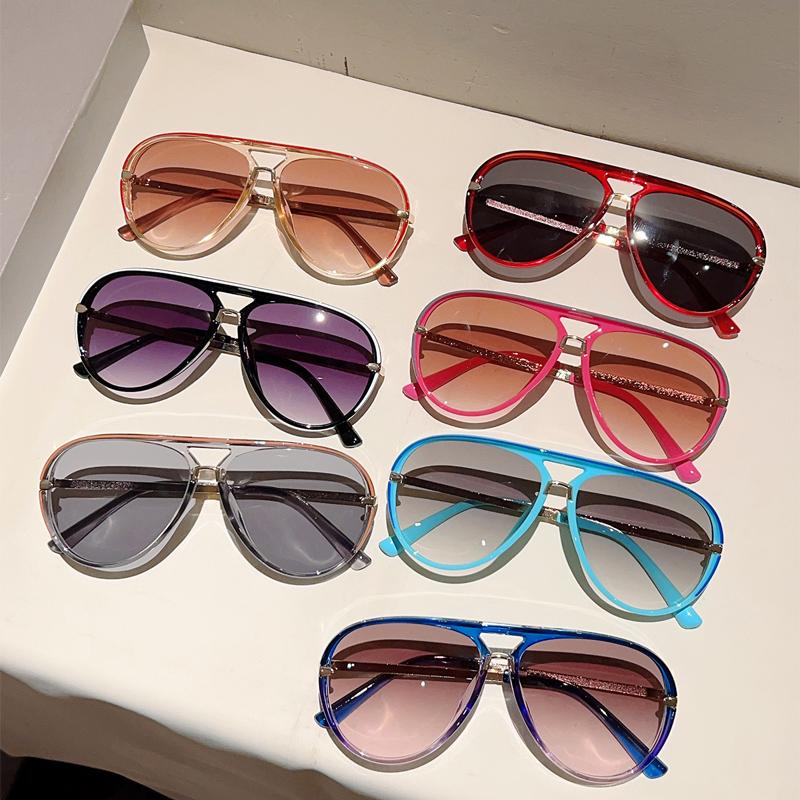 Retro Aviator Sunglasses - 2026 New Fashion Multi-Color Gradient Shades, Street Style Casual Outdoor Sunglasses for Women with Summer Vibes, Street Style Sunglasses, Casual Sunglasses,summerwins