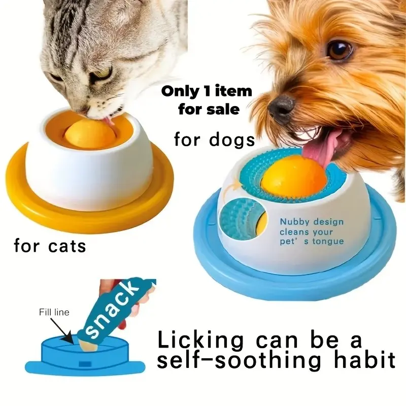 Interactive Dog Licking Toy and Slow Feeder, Puppy Training Puzzle Toy, Cat Cage Feeding Accessory, Fun and Engaging Pet Toy, Interactive Chew