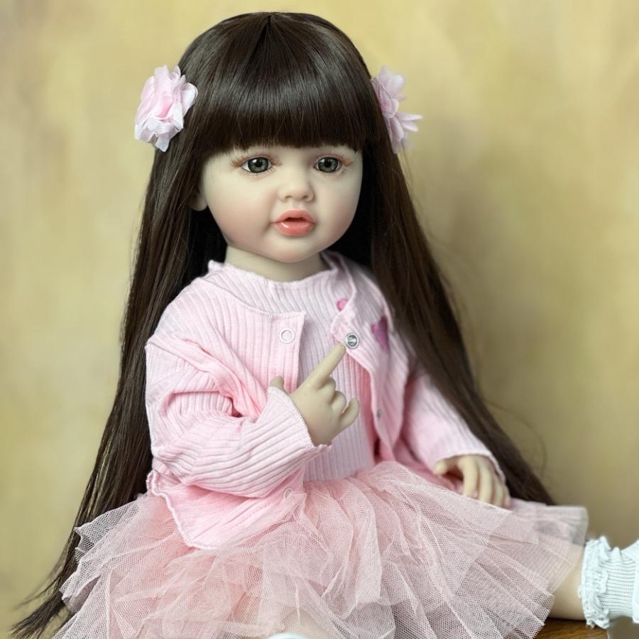 Soft Silicone Realistic Doll with Clothes, Lifelike Realistic Newborn Reborn Dolls with Pacifier & Bottle, Lovely Play House Birthday Gift, Cute Dolls