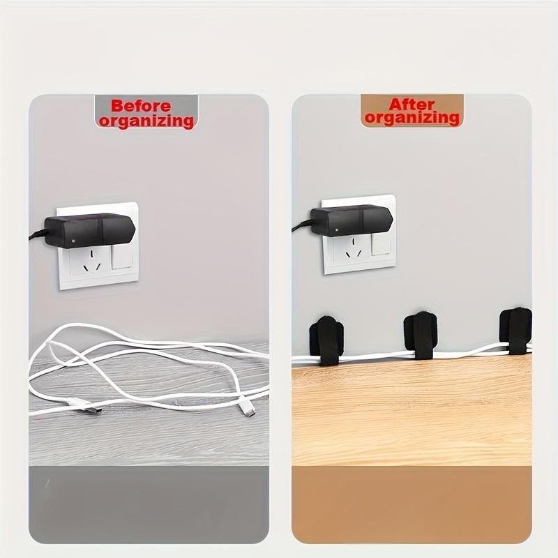 Self Adhesive Reusable Hook Loop Cable Tie Straps, 10/20/30pcs-Adjustable / Cord Organizer Bands for Desk Home Office Cables Management Self Adhesive Reusable Hook Loop Cable Tie Straps, 10/20/30pcs-Adjustable / Cord Organizer Bands for Desk Home Office Cables Management