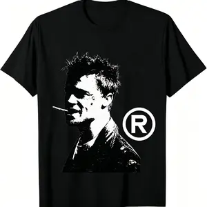 🖤🚬Fight Club T-Shirt, Unisex Graphic Tees Gothic Grunge Y2k Emo Scene Amity Affliction Style Clothes Menswear Womenswear Streetwear