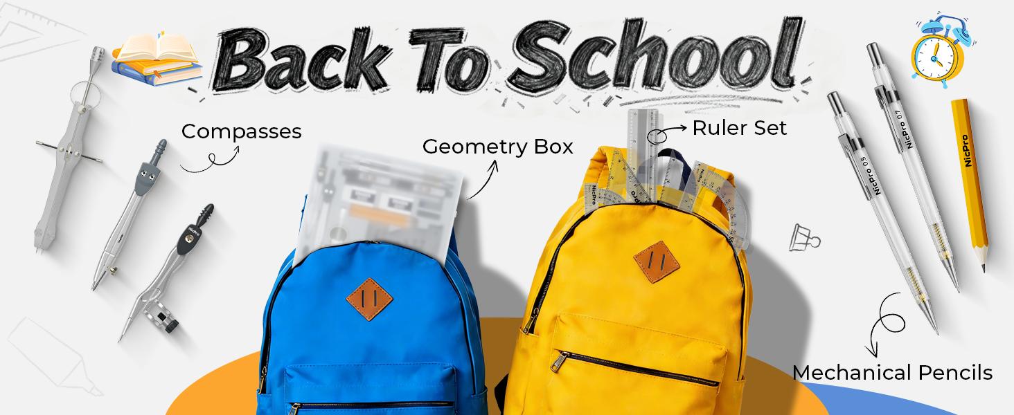 22 PCS Compass with Case, Drafting Set with Swing Arm Protractor,, Compass, Square Set, Mechanical Pencil, Back to School Supplies for Students 22 PCS Compass with Case, Drafting Set with Swing Arm Protractor,, Compass, Square Set, Mechanical Pencil, Back to School Supplies for Students