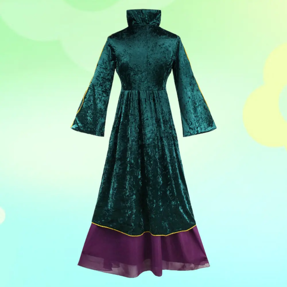 Halloween Winifred Cosplay Dress Medieval Style Outfit For Hocus Pocus Themed Stage Performance Cosplay